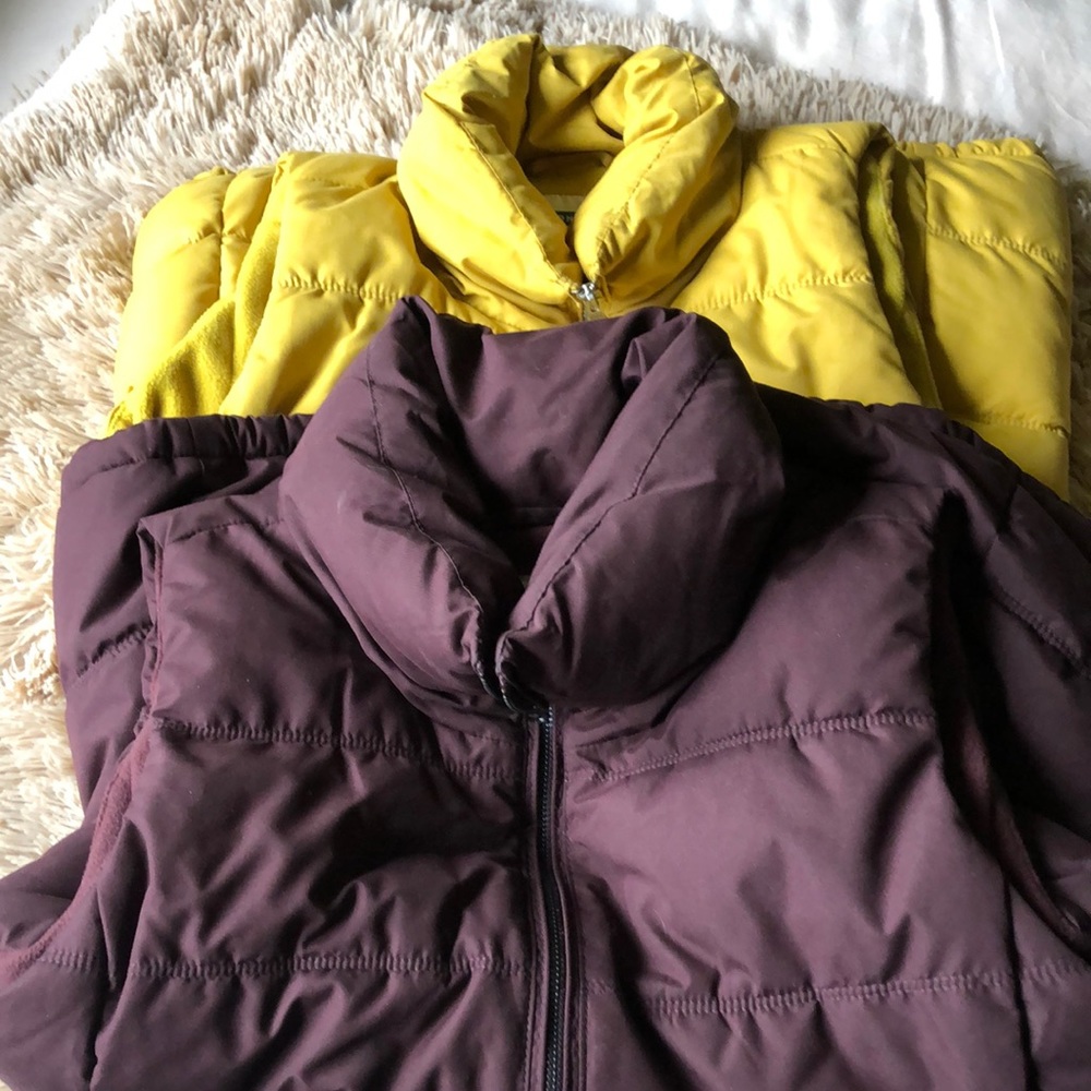 2 Old Navy vests with zipper front & side pockets